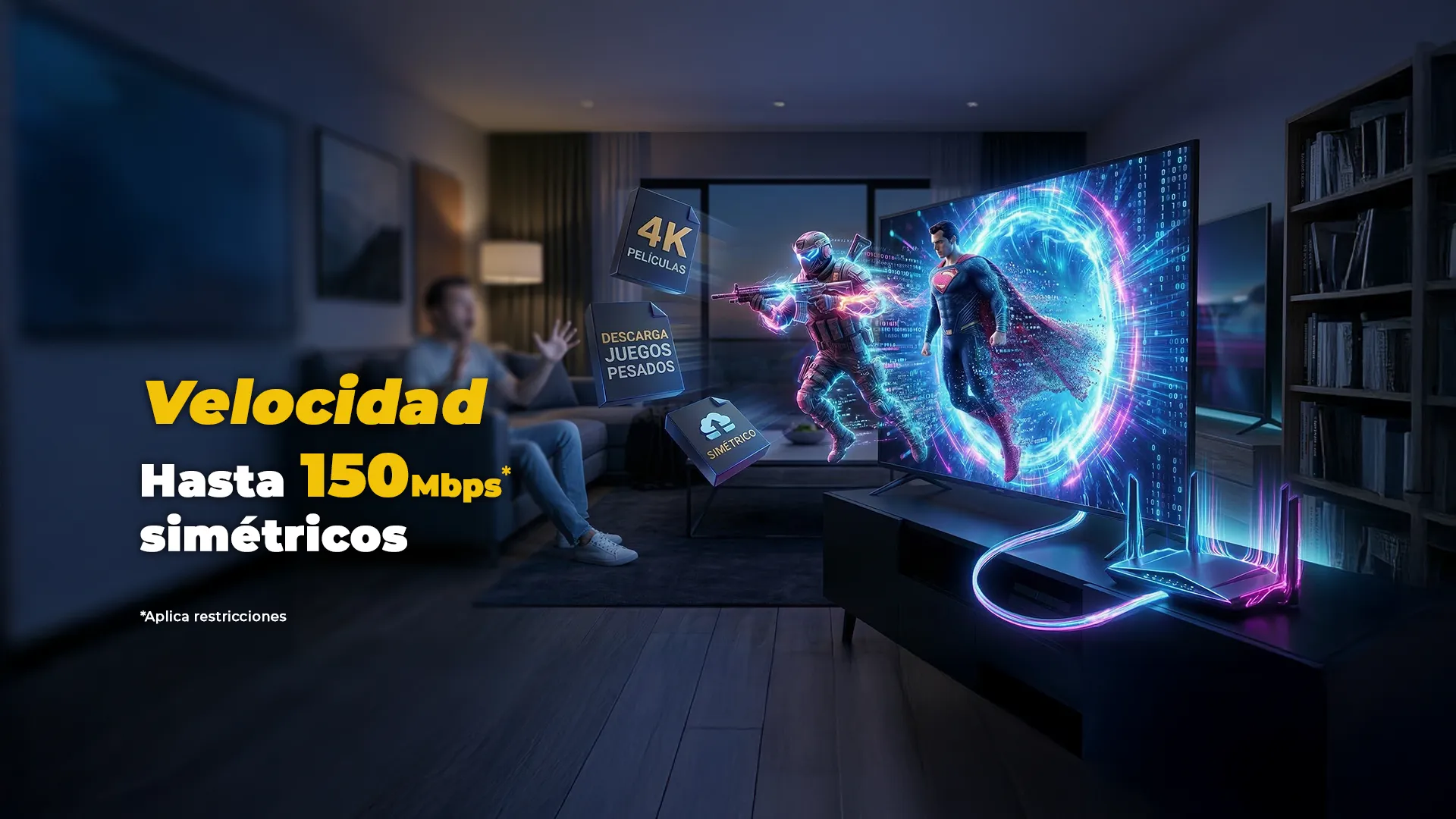 Super Velocidad de hasta 150Mbps